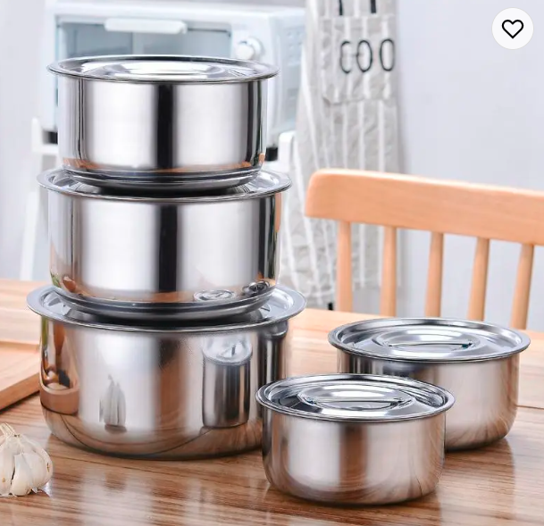 5pcs Cooking Pots and Pans Cookware Set